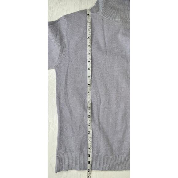 French Connection New! Turtleneck Sweater Wool Blend Lilac Purple Preppy Size M - Picture 10 of 11